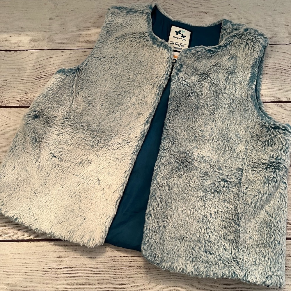 Gymboree Blue Fuzzy Vest